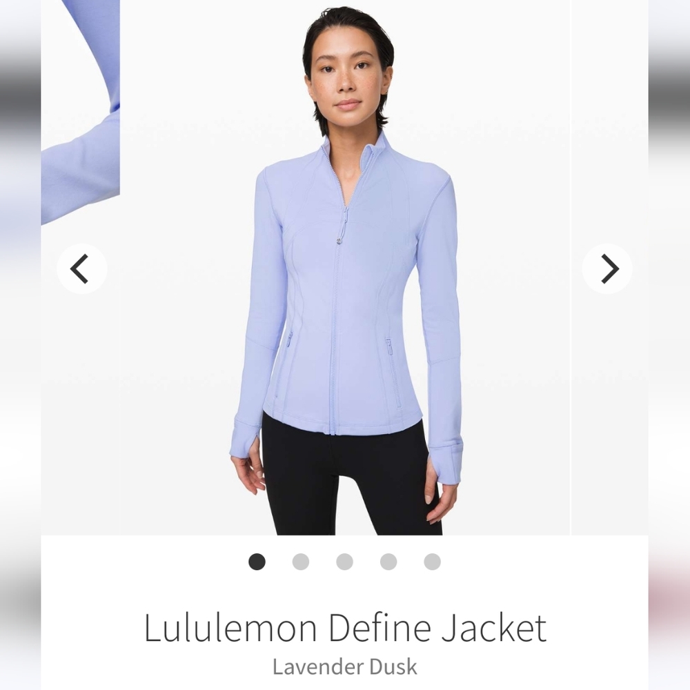 Lululemon Define Jacket size 8 in Light Blue/Purple